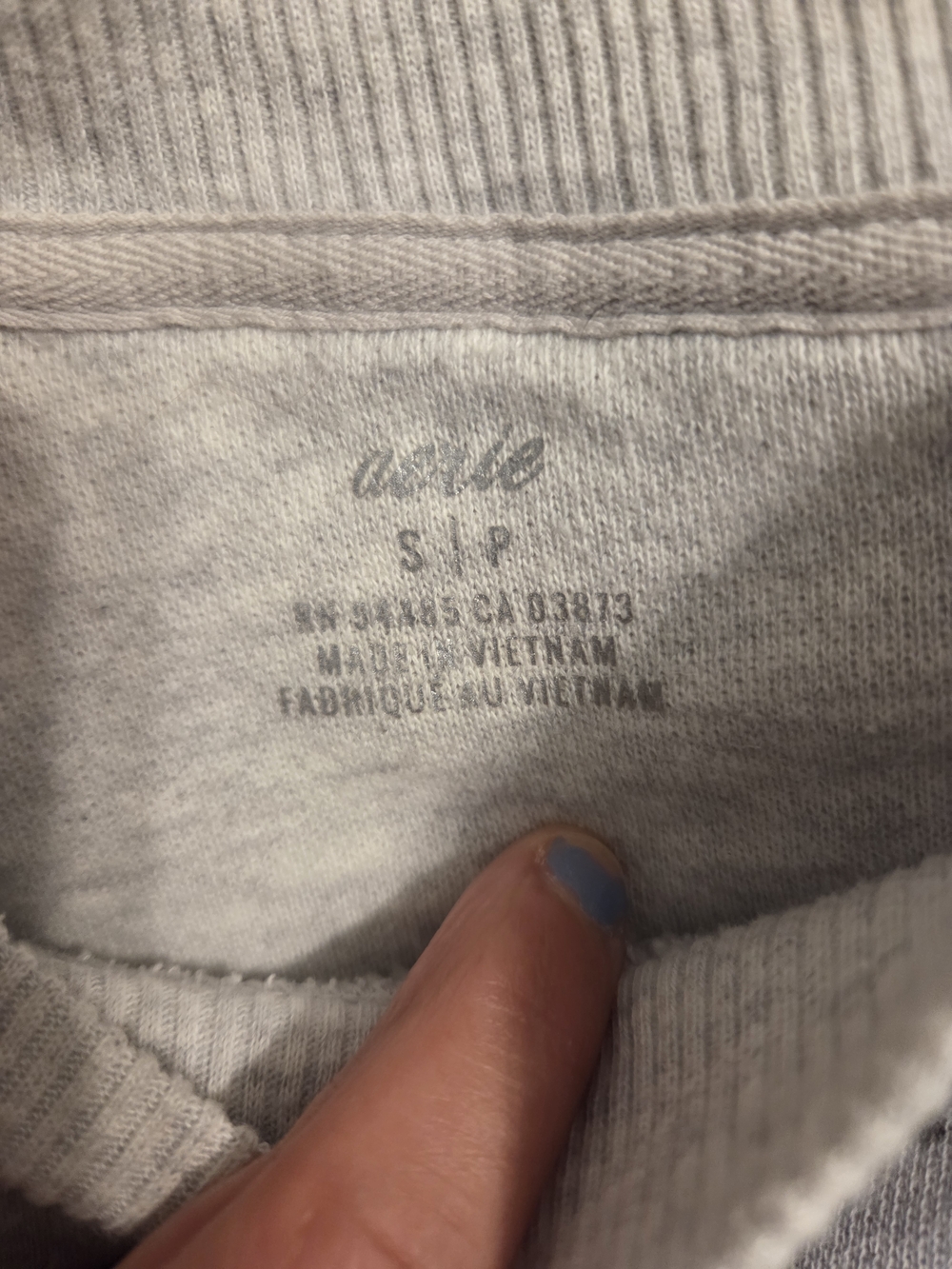 aerie light gray crewneck sweatshirt - Picture 5 of 5